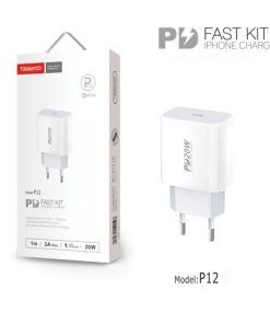 Tranyoo φορτιστής type-C σε lighting 20W 3A 1m P12-l - Fast charger