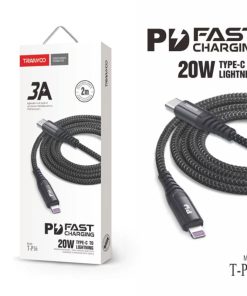 Tranyoo Καλώδιο δεδομένων Lightning-IOS 2m 3A 20W T-P16 - Fast charger lighting cable