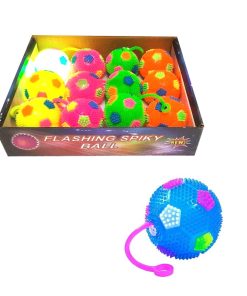 Παιχνίδι μπαλάκι με φως 12τμχ - Flashing spiky ball