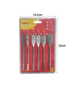 Σετ Τρυπάνια Φτερού Ξύλου 10-25 mm 6 τμχ - Flat wood bit set