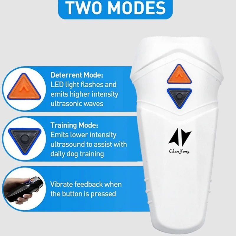 Συσκευή απώθησης & εκπαίδευσης σκύλων με υπερήχους ZF2006 – Ultrasonic dog repeller ZF2006 - Image 3
