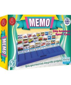 GREEK TOY MEMO Argy Toys Επιτραπέζιο Παιχνίδι Μνήμης Σπορ Αυτοκινητα 5+ NO.0806 - Board game