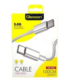Olesson Καλώδιο Δεδομένων Γρήγορης Φόρτισης Type-C 1m 5.0A NO.S22 - Data Fast Cable