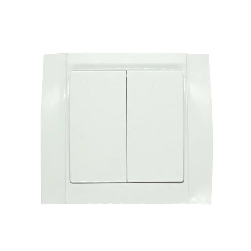 Διακόπτης διπλός λευκός Songrui - Wall switch