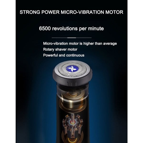 QIAOYANG Ξυριστική επαναφορτιζόμενη μηχανή mini - 2in1 mini shaver QA-TX26 - Image 5