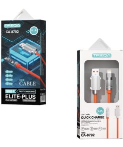 Treqa CA-8792 καλώδιο δεδομένων 1m USB σε Lighting - Elite Plus Cable