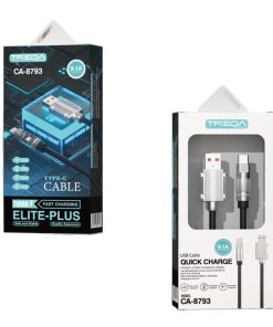 Treqa CA-8793 καλώδιο δεδομένων 1m USB σε Type-C - Elite Plus Cable
