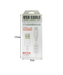 Καλώδιο δεδομένων USB σε Micro USB 1.5m - Data cable USB to Micro USB 1.5m