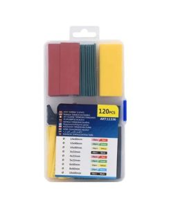 Θερμοσυστελλόμενοι σωλήνες – Σωλήνες συρρίκνωσης 120τεμ. W11336 - Hest Shrink Sleeves