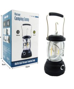 Επαναφορτιζόμενο LED Φανάρι Κάμπινγκ - Vintage camping lamp