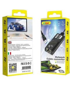 ANDOWL USB Αντάπτορας Δικτύου για Ενσύρματη σύνδεση Gigabit Ethernet - Network cable converter