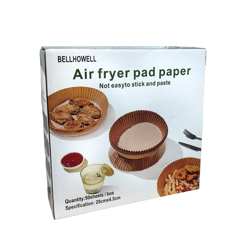 Bellhowell Αντικολλητικό Χαρτί για Air Fryer 50τμχ - Air fryer pad paper 50pcs - Image 4