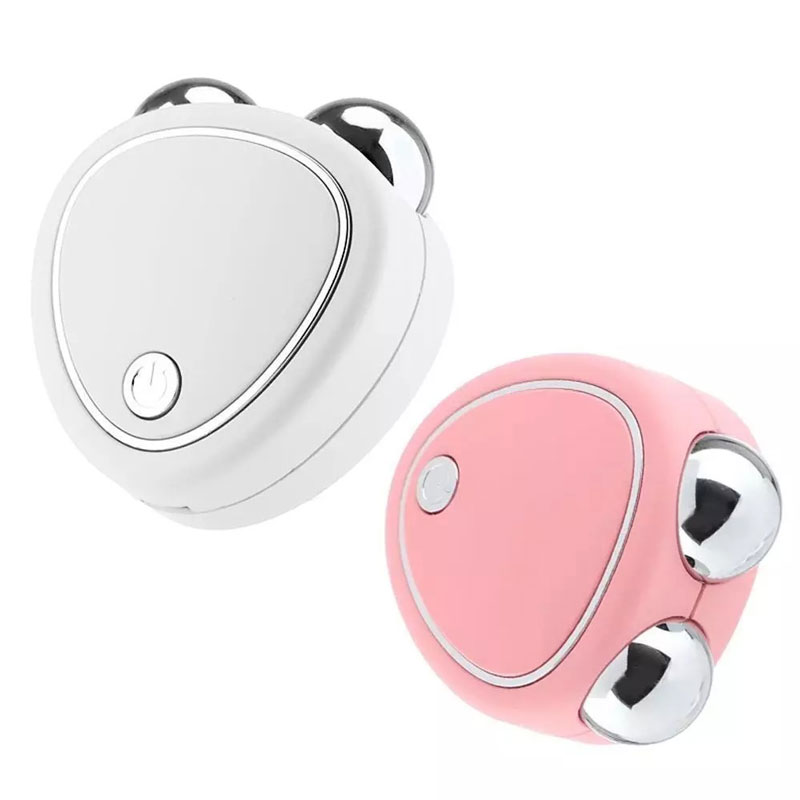 Συσκευή Μασάζ Προσώπου Φορητή με Μικρορεύματα S-022 - Facial Massager Microcurrent Face Lift Machine Roller - Image 6