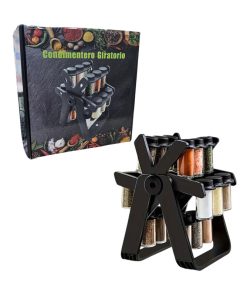 Περιστρεφόμενη Βάση Μπαχαρικών με Δοχεία RS-531 – Condimentero Giratorio 16 Θέσεων