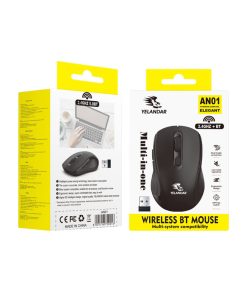 Yelandar AN01 Ασύρματο ποντίκι 2.4GHZ+ BT - Wireless BT Mouse Multi-system compatibility