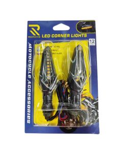 Rchang Φλας Μηχανής Πορτοκαλί σετ 2τμχ - Motorcycle Led Corner Lights