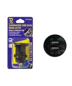 RCHANG Διπλός Φορτιστής USB Αυτοκινήτου 12–24V με Έξοδο 1A & 2.1A – Εντοιχιζόμενος W10005 - Cargador USB Dual