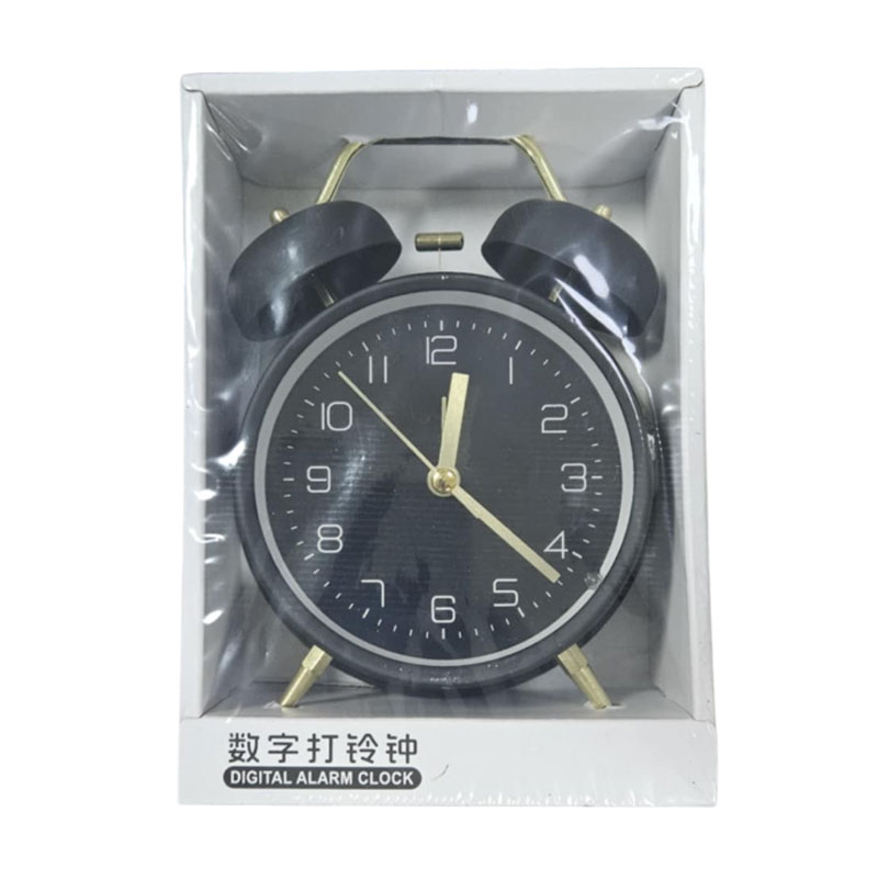 Ρολόι Ξυπνητήρι Αναλογικό Μεταλλικό με Διπλό Κουδούνι - Analog Metal Alarm Clock