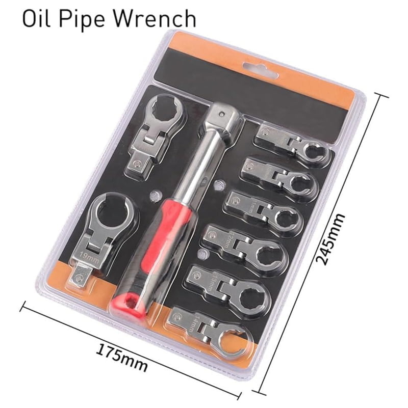 Σετ καστάνια με καρυδάκια 9τμχ με εύρος κίνησης 180° - Flex offset box wrench set - Image 2