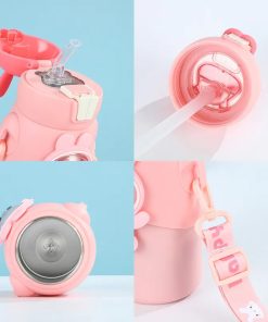 Παιδικό Παγούρι Θερμός με Λουράκι 500ml - Kids Water Bottle