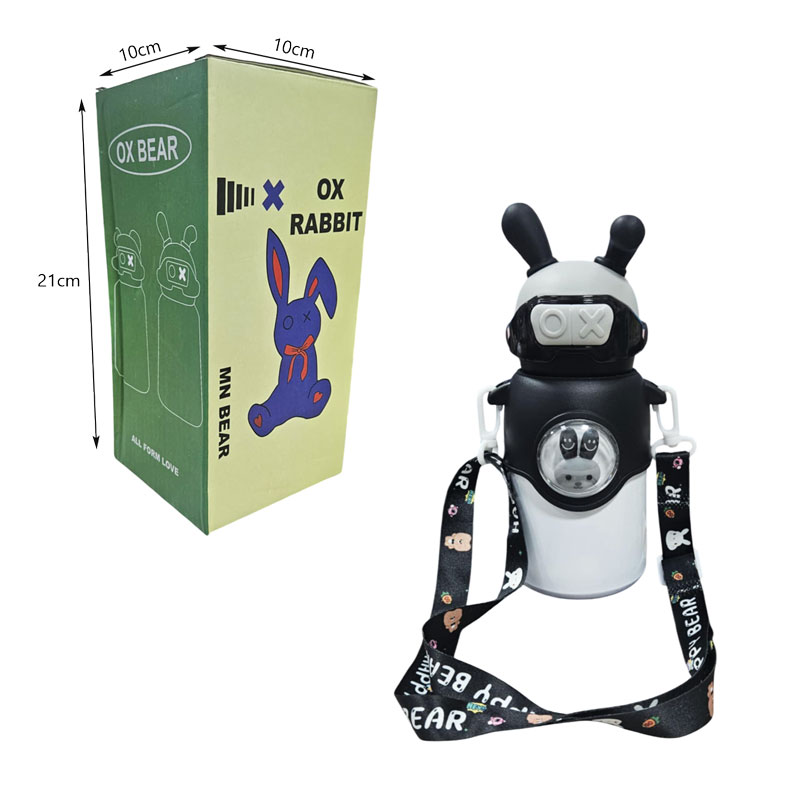 Παγουρίνο Θερμός & Αξεσουάρ Μεταφοράς με Αυτάκια Λαγού 500ml - OX-Rabbit Thermal Water Bottle - Image 3