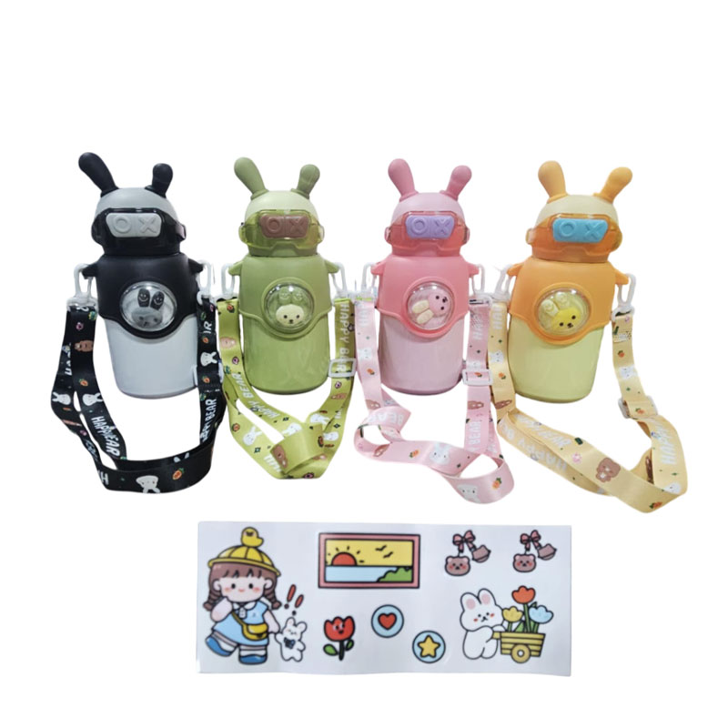 Παγουρίνο Θερμός & Αξεσουάρ Μεταφοράς με Αυτάκια Λαγού 500ml - OX-Rabbit Thermal Water Bottle - Image 2