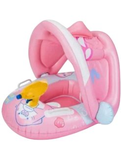 Sainteve Φουσκωτό Σωσίβιο Θαλάσσης Με Σκέπαστρο και νεροπίστολο 70cm SY-A2148-1 - Sunshade baby boat with water gun