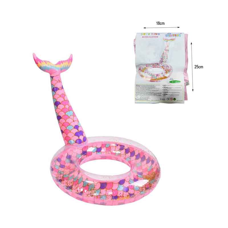 Sainteve Φουσκωτό Σωσίβιο Με Ουρά Γοργόνας 90cm (34") SY-A0908 - Swim Ring With Glitter - Image 4