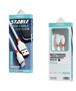 Treqa Kαλώδιο δεδομένων 1m USB Lightning 3.1A CA-8862 - Stable Fast Charging Travel Data Cable