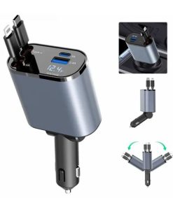 Treqa Φορτιστής Αυτοκινήτου 139W για Type-C και iOS CC-329 - 2in1 Car Charger