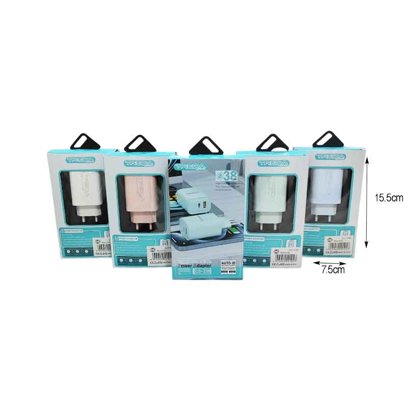 Treqa Φορτιστής USB και Type-C 38W CS-238 – Quick Charging - Image 2