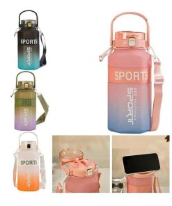 Μπουκάλι Παγούρι με Λουρί & Στήριξη Κινητού 1600ml - SYZ Beautiful Sport Bottle