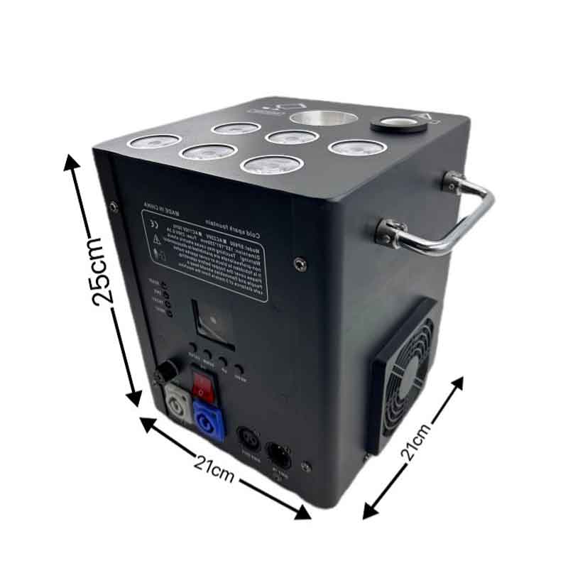 Pemin Μηχανή Εφέ Σπινθήρων με Διπλό Μοτέρ & LED Φωτισμό PM-5023 - Dual Motor With Light Spray Machine - Image 4