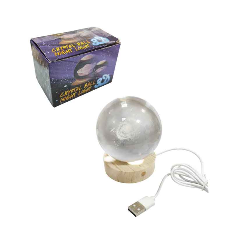 Κρυστάλλινη Μπάλα Φωτιστικό Νυκτός 3D – Crystal Ball Night Light 3D - Image 2