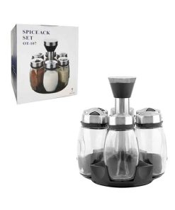 Σετ Μπαχαρικών 7 Τεμαχίων με Περιστρεφόμενη Βάση OT-107 - Spice Rack Set