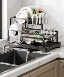 Πολυλειτουργική Αποστραγγιστική Ραφιέρα Πιάτων - Multifunctional Bowl Rack