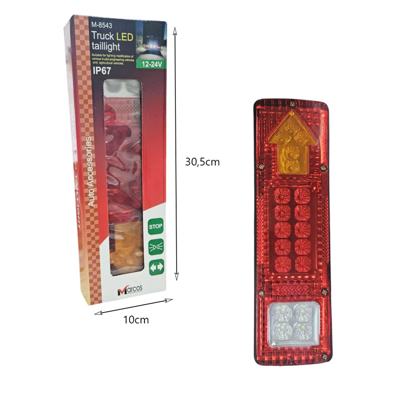 Φανάρι Πίσω LED Marcos M-8543 για Φορτηγά - Truck Rear LED Taillight - Image 3
