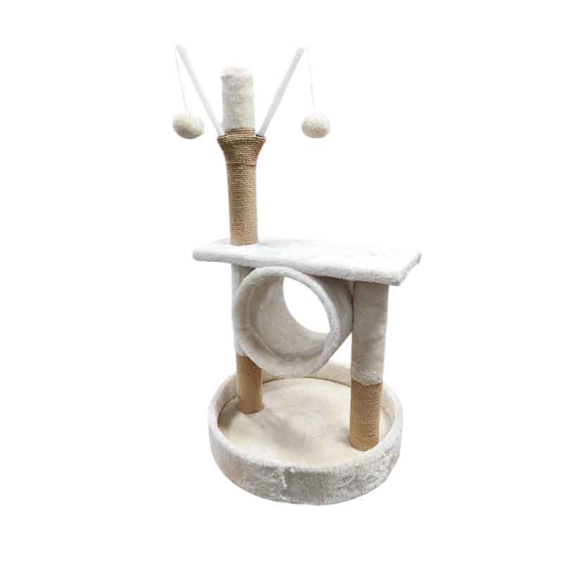 Ονυχοδρόμιο Γάτας 80cm με Παιχνίδια - Cat Tree Scratching Post 80cm with Toys - Image 2