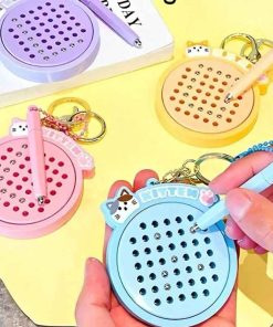 Mini Φορητός Μαγνητικός Πίνακας Σχεδίασης "Kitten" με Μπρελόκ – Mini Portable Magnetic Drawing Board "Kitten" with Keychain