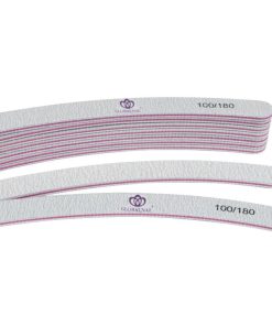 Globalnail Λίμα νυχιών Banana Διπλής Όψης 100/180 25τμχ - Nail File