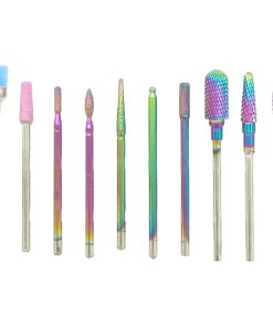 Φρεζάκια Νυχιών Σετ 10τμχ σε Κουτί Αποθήκευσης - Nail Drill Bits Set 10pcs