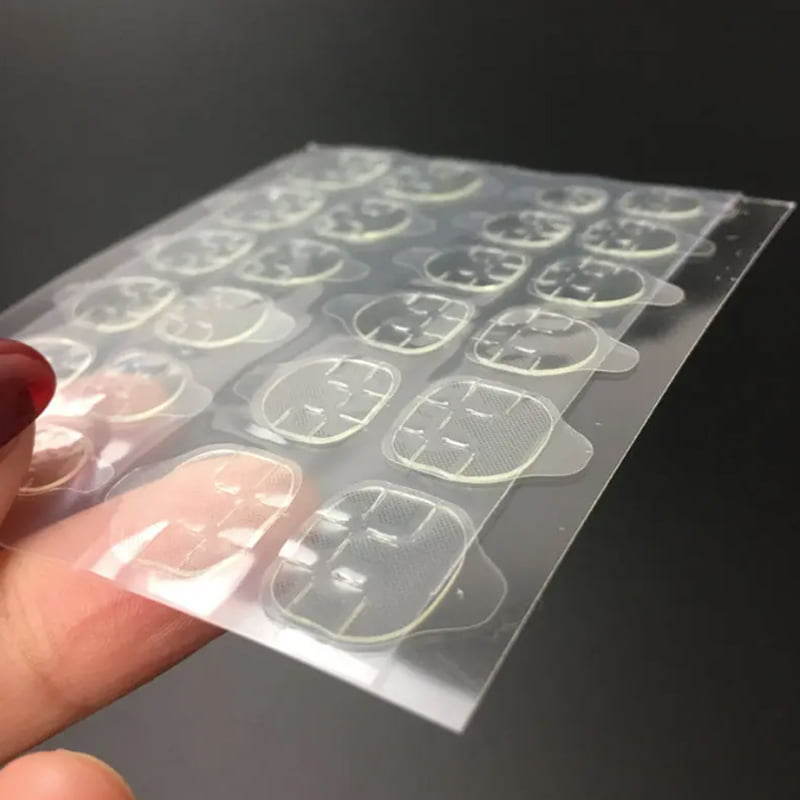 Αυτοκόλλητα Φύλλα Διπλής Όψης Για Tips Νυχιών - Sheets Nail Jelly Glue Manicure Adhesive Paste - Image 4