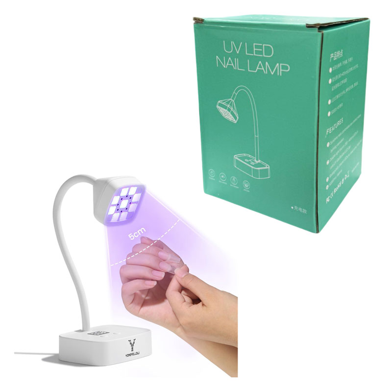 Mini Led Φορητή Λάμπα Πολυμερισμού με Οθόνη & Αισθητήρα 27W LCH-019 - Mini desk LED UV lamp - Image 2