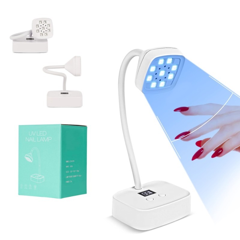 Mini Led Φορητή Λάμπα Πολυμερισμού με Οθόνη & Αισθητήρα 27W LCH-019 - Mini desk LED UV lamp