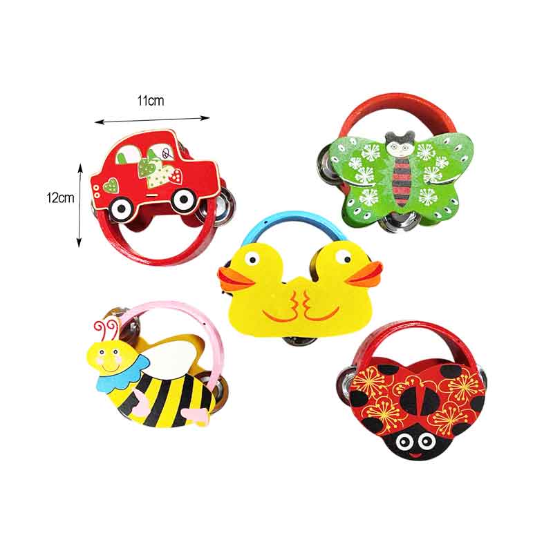 Παιδικό Ξύλινο Ντέφι - Children's Wooden Tambourine - Image 2