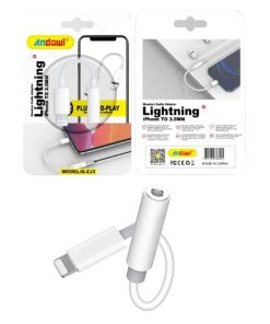 Andowl Q-ZJ2 Μετατροπέας Αντάπτορας 3.5mm σε Lightning - Lightning to 3.5mm Audio Jack Cable