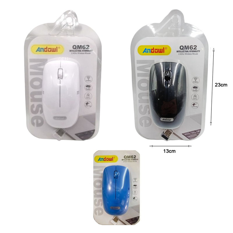 Andowl Ασύρματο Ποντίκι 2.4 GHZ QM62 - Wireless mouse