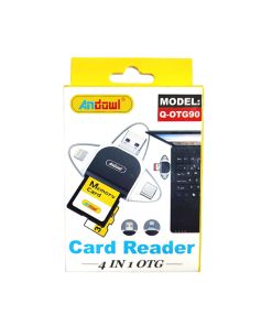 Andowl 4 σε 1 OTG Card Reader - Συσκευές ανάγνωσης καρτών μνήμης με 3 υποδοχές Q-OTG90 - Card Reader Q-OTG90