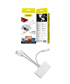 Andowl 5 σε 1 Lightning+Type C+USB A Card Reader με 3 Καλώδια Andowl Q-Z09 - 3-wire  5 in 1 card reader Q-Z09
