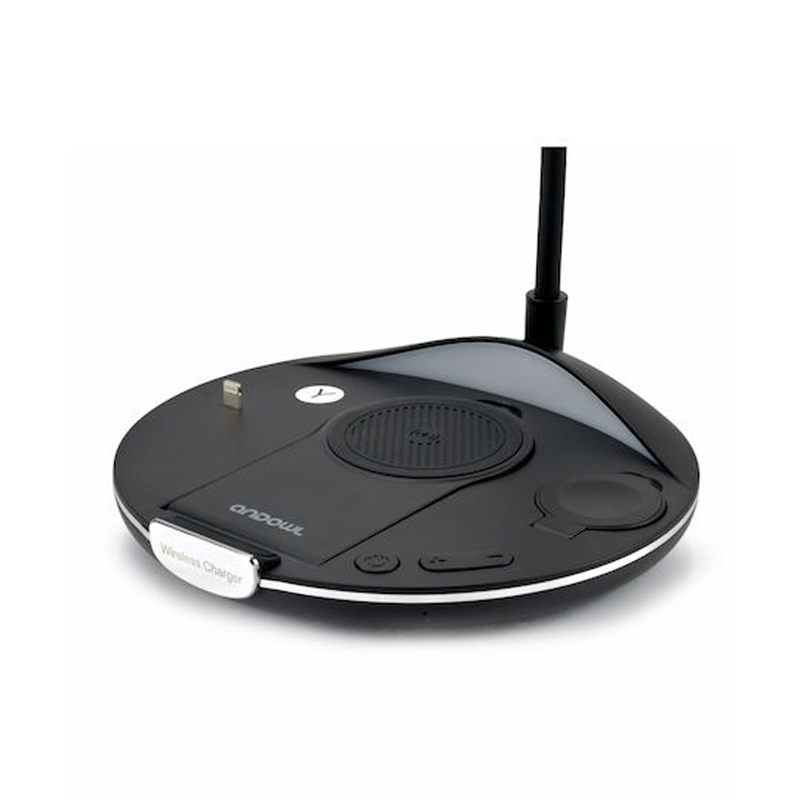 Andowl Φωτιστικό Γραφείου LED με Ασύρματη Βάση Φόρτισης Κινητού Q-CD506 - 5in1 Wireless Charger Foldable Lamp - Image 3